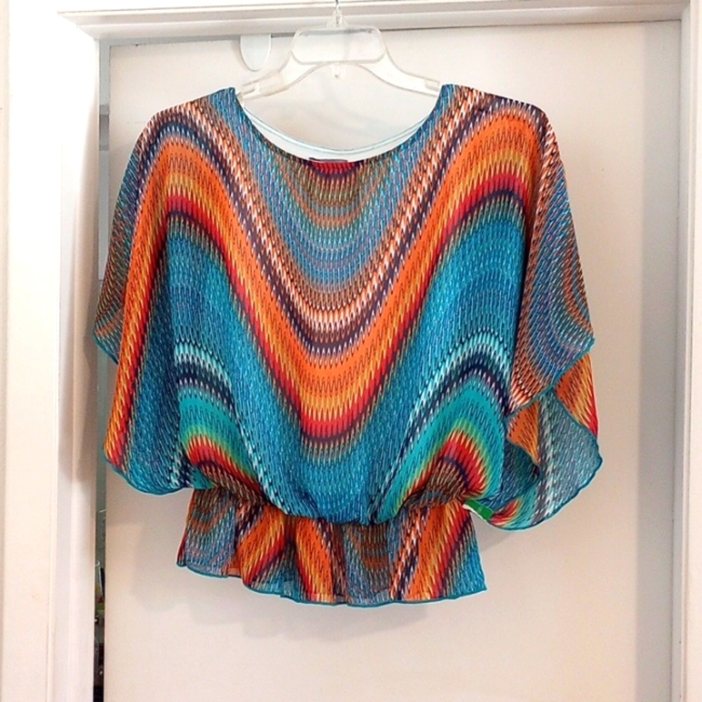Women's colorful Swirl blouse